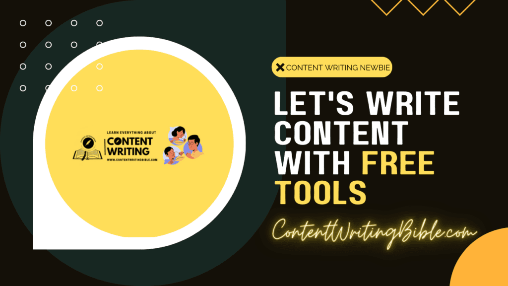 the thumbnail for content writing with free tools